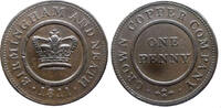 GRANDE BRETAGNE PENNY 1811 BIRMINGHAM and NEATH - CROWN COPPER COMPANY VZ 60.69 £  +  8.19 £ shipping