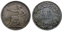 SUISSE CONFEDERATION 5 Francs 1874 B SS-VZ