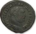 ROMAN EMPIRE AE follis / nummus circa 311 A.D. Galerius, Alexandria mint - GENIO IMPERATORIS reverse - VF+ (note that photo
