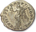 ROMAN EMPIRE AR silver denarius circa 107 A.D. Trajanus, Rome mint - rare bust variety with full drapery - VF+ / EF-attractive light gold irridescent toning,