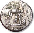 ROMAN REPUBLIC AR silver denarius 58 B.C. M. Aemilius Scaurus & P. Plautius Hypsaeus, Rome VF+ / EF-lightly toned, hints of gold irridescence