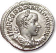 ROMAN EMPIRE AR silver denarius circa 240 A.D. Gordian III / Gordianus III, Rome mint - SECVRITAS PVBLICA - EF+ nearly as minted with mint luster in fields