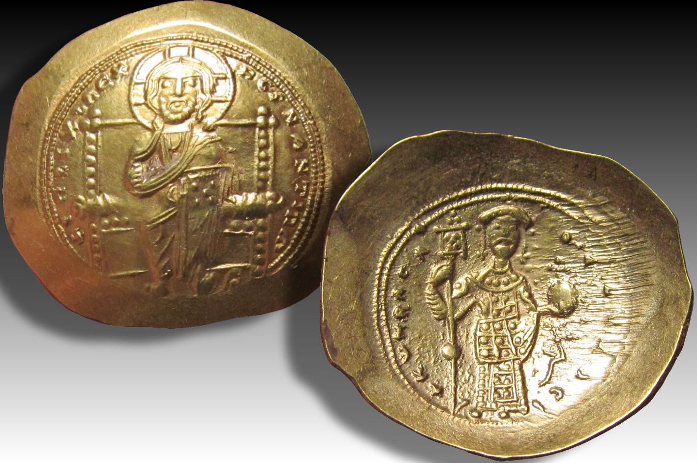 BYZANTINE EMPIRE AV gold histamenon nomisma 1059-1067 A.D.