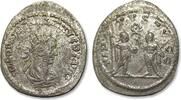 ROMAN EMPIRE AE/BI silvered antoninianus Gallienus, Samosata mint - VIRTVS AVGG - -