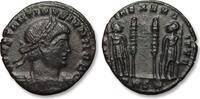 ROMAN EMPIRE AE (silvered) follis / nummus Constantine II as Caesar, Treveri (Trier) mint, 2nd officina - mintmark TRS* - -
