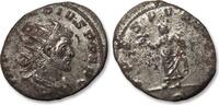 ROMAN EMPIRE AE/BI silvered antoninianus Claudius II Gothicus, Mediolanum (Milan) mint - SPES PVBLICA, P - silvering ! -