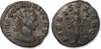ROMAN EMPIRE AE/BI silvered antoninianus Claudius II Gothicus, Rome mint - FIDES EXERCI, variety with head right - -