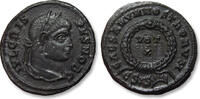 ROMAN EMPIRE AE follis Crispus as Caesar, Siscia mint, 5th officina - mintmark ЄSIS/sun - -