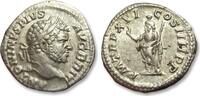 ROMAN EMPIRE AR silver denarius Caracalla, Rome mint - P M TR P XVI COS IIII P P, Serapis - -