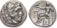 ANCIENT GREECE AR silver drachm Kings of Thrace, Lysimachoss, Magnesia ad Maeandrum - in name of Alexander III -