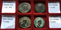 ROMAN EMPIRE AE/BI (silvered) antoninianus Carinus as Caesar / Augustus, Antioch mint - group of 4 coins - -