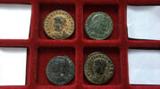 ROMAN EMPIRE AE follis / nummus Group / lot of 4 late Roman Constantinian Dynasty coins -