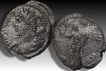 ROMAN EMPIRE BI antoninianus Postumus, Treveri or Cologne mint - extremely rare issue - note: broken/glued -