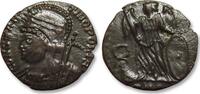 ROMAN EMPIRE AE Follis / Nummus Constantine I, Treveri (Trier) mint - mintmark TRP, wreath in field - -
