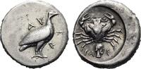 SIZILIEN Didrachme 480 - 470 BC AKRAGAS Attraktive Tönung, feine Kratzer, EF