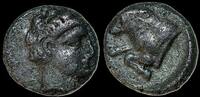 Caria, Uncertain. Circa 380-340 BC. AR Diobol 10mm, 1.29 g. Bull -