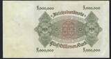 Allemagne / Deutschland / Germany 5 Millionen Mark 01/06/1923 Reichsbanknote VF