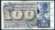 Suisse / Switzerland / Schweitz 100 Francs Helvetia série 25/o -