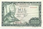 Espagne / Spain / Spanien 1000 Pesetas El Banco De Espana Série H -