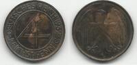 Allemagne / Germany / Deutschland 4 Reichspfennig Weimar -