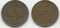 Allemagne / Germany / Deutschland 4 Reichspfennig Weimar -