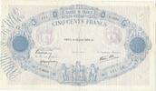 France / Frankreich 500 Francs Bleu et Rose C.3022 -