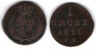 Pologne / Poland 1 Grosz Friedrich August I -