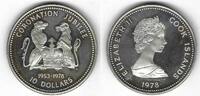 Iles Cook / Cook Islands 10 Dollars Coronation jubilee -