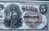 PMG40 EPQ 1880 $5 Legal Tender Fr.72 Bruce-Wyman Series US Banknote