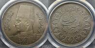 Egypt Farouk AH1358-1939 20 Pst KM-368 MS62