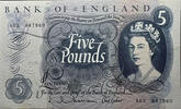   Bank of England Five Pounds ND (1963&ndash;1967) &mdash; Bank of England Five Poun... 80.49 &pound;  +  29.54 &pound; shipping