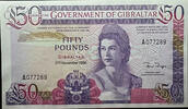   Government of Gibraltar Fifty Pounds 1986 Issue (27th November 1)  129.96 &pound;  +  29.54 &pound; shipping