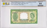   1953 Malaya & British Borneo $5 Banknote PCGS 64 CHOICE UNC  744.33 &pound;  +  29.54 &pound; shipping