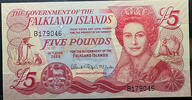   Falkland Islands Government 2005 Issue 5 Pound Note  17.72 &pound;  +  33.23 &pound; shipping