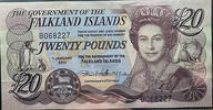   Falkland Islands Government 20 pound note (2011)  39.87 &pound;  +  33.23 &pound; shipping