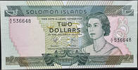   Solomon Islands 2 Dollar Banknote (Queen Elizabeth II Portrait)  19.20 &pound;  +  33.23 &pound; shipping