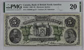   Canadian Bank of the British North America 5-dollar bill, 1886  1,028.63 &pound;  +  29.54 &pound; shipping