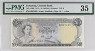   1974 Central Bank of the Bahamas $10 bill, PMG 35 Choice Very Fine  169.84 &pound;  +  29.54 &pound; shipping