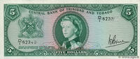   1964 Trinidad and Tobago 5 Dollars Banknote (Elizabeth II)  309.40 &pound;  +  29.54 &pound; shipping