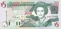   2003 5 Eastern Caribbean Dollars issued by the Eastern Caribbean Centr... 15.51 &pound;  +  33.23 &pound; shipping