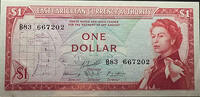   East Caribbean Currency Authority $1 banknote  22.89 &pound;  +  33.23 &pound; shipping