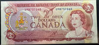   Bank of Canada Two Dollars (1974 issue)  10.34 &pound;  +  33.23 &pound; shipping