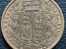 UK 1 Sov 1859 Sov Shield EF