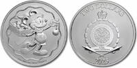 2025 Niue $2 Disney Mickey Mouse Christmas Silver Coin, 1 Troy Ounce, -