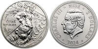 2024 Niue 2 Dollar Czech Lion 1 oz Silver Coin, .999 Fine Silver, 16,500 Coins, -