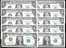 USA $1 x 10 Philadelphia STAR Banknote -