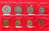 Bundesrepublik 8,68 DM KMS 1Pfg bis 5DM Silberadler in Polierte Platte -