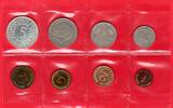 Bundesrepublik 8,68 DM KMS 1Pfg bis 5DM Silberadler in Polierte Platte -