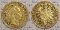 Kaiserreich, Hessen 20 RM Gold Grand Duke Ludwig III -