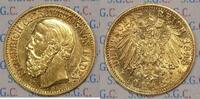 Kaiserreich, Baden 10 RM Gold Grand Duke Friedrich -